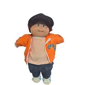 Cabbage Patch Vintage 1985 17" Boy Brown Hair Eyes Kenton Bo Birth Certificate